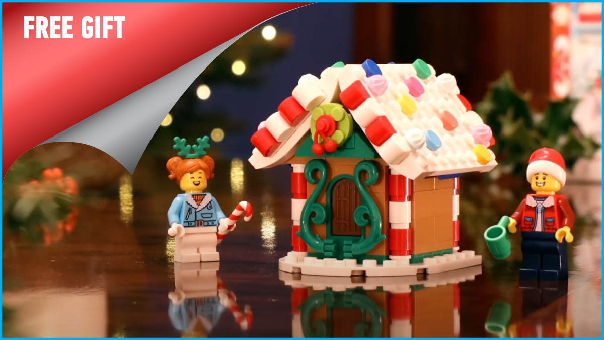 Free exclusive LEGO Gingerbread Lane when you shop at Barnes & Noble